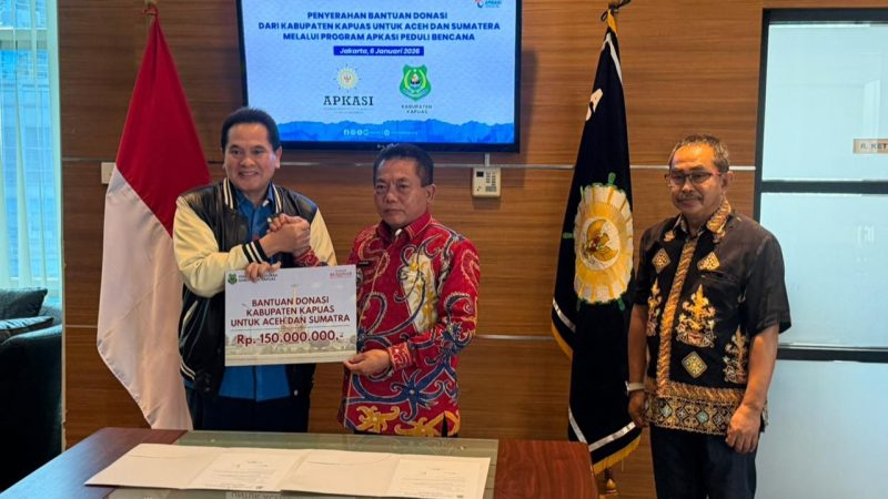 Bupati Kapuas HM Wiyatno, didampingi Sekretaris Daerah Kabupaten Kapuas Usis I Sangkai, Asisten Administrasi Umum Perry Noah, serta sejumlah Kepala Organisasi Perangkat Daerah, dan diterima langsung oleh Direktur Eksekutif APKASI di Jakarta, Selasa (6/1/2026).