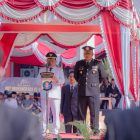Bupati Kapuas H. M. Wiyatno saat membacakan amanat Presiden Republik Indonesia, yang mengusung tema 