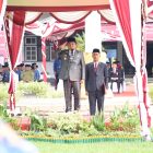 Bupati Kapuas HM Wiyatno saat menjadi Inspektur Upacara Peringatan Hari Lahir Pancasila Tahun 2026 di halaman Kantor Bupati Kapuas, Rabu (3/6/2026).
