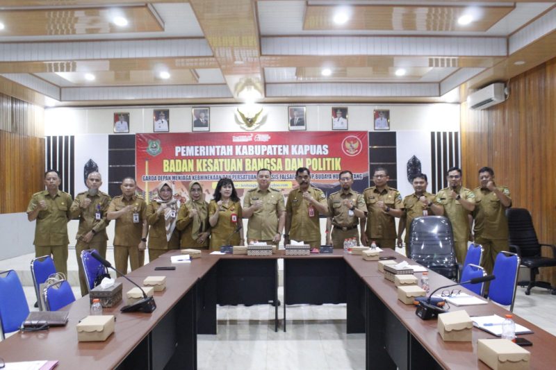 Foto Bersama Wakil Bupati Kapuas Dodo. SP bersama OPD terkait kesiapan pembentukan BNNK Kapuas. 
