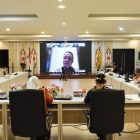 Sekda Kapuas Usis I Sangkai saat membuka secara virtual Sosialisasi Penerapan Manajemen Talenta Pemerintah Kabupaten Kapuas Tahun 2026, Jumat (26/6/2026).