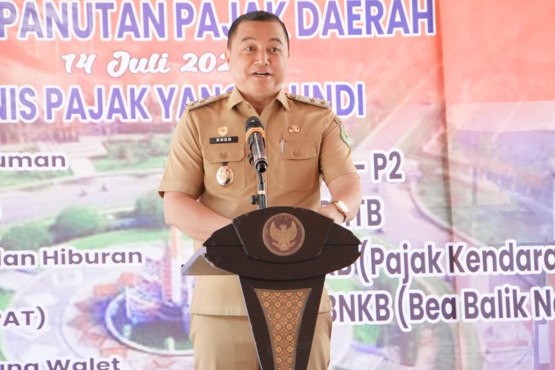 Wakil Bupati Kapuas Dodo secara resmi membuka Pekan Panutan Pajak Daerah 2026 yang digelar Badan Pendapatan Daerah (Bapenda) Kabupaten Kapuas di Halaman Kantor Bapenda Kabupaten Kapuas, Selasa (14/7/2026).
