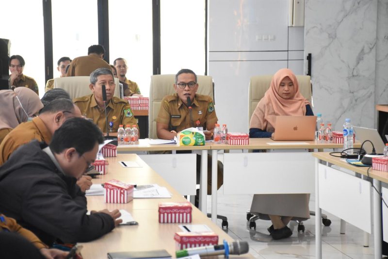 Staf Ahli Bupati Kapuas Bidang Kemasyarakatan dan Sumber Daya Manusia (SDM), Budi Kurniawan saat memimpin Konsultasi Publik I Penyusunan Rencana Detail Tata Ruang (RDTR) Wilayah Perencanaan (WP) Timpah Tahun 2026, bertempat di Aula DPUPR Kabupaten Kapuas, Senin (5/10/2026).