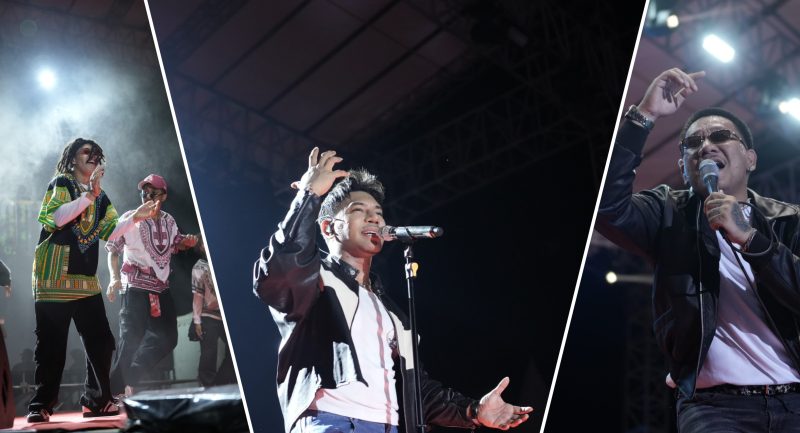 Penampilan dari band Batas Senja, penyanyi Fabio Asher, serta penampilan komunitas tari dan persaudaraan anak timur Moluccan Soul pada Pesta Rakyat HUT Kabupaten Kapuas bertajuk Pestaforia Vol. 03 yang digelar di Stadion Panunjung Tarung, Jalan Maluku, Kuala Kapuas, Sabtu (11/04/2026).